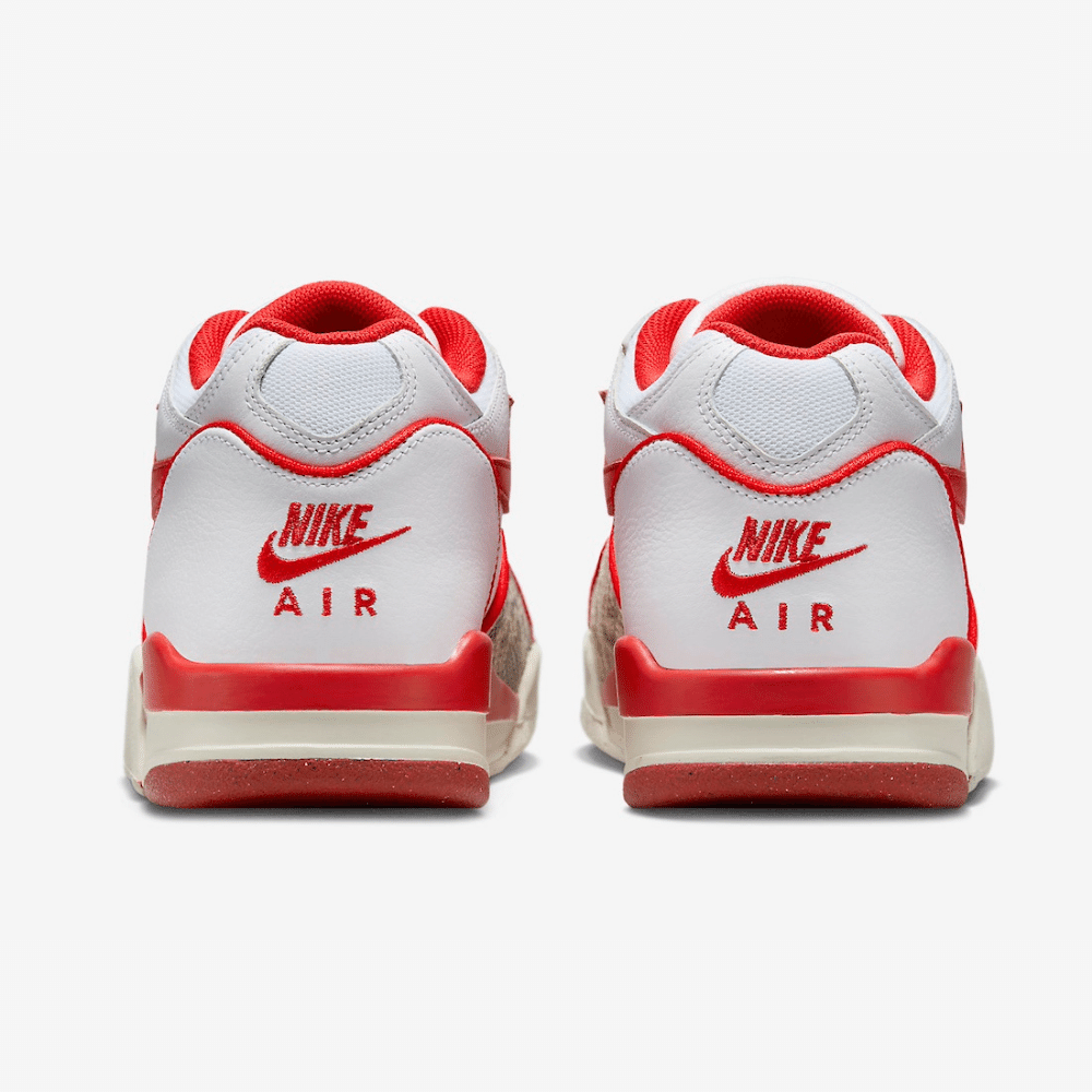 Stussy x Nike Air Flight 89 White Habanero Red Sail - Droper