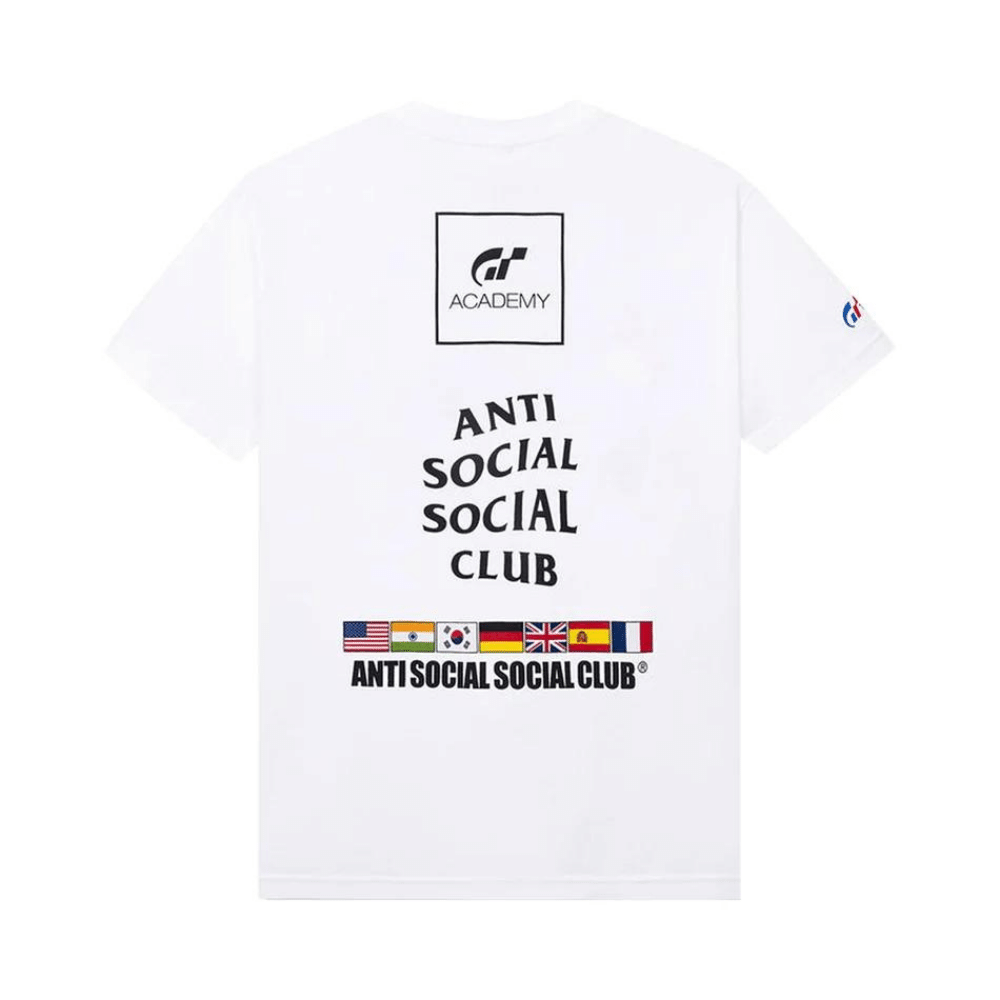 Gran Turismo x Anti Social Social Club Camiseta Flag White - Droper