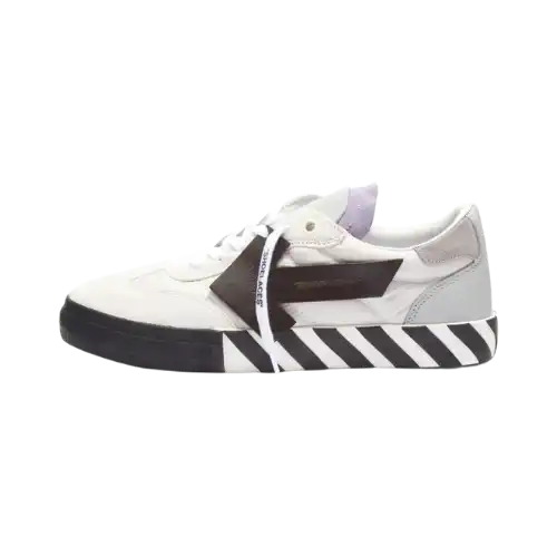 Off-White Vulcanized Low Black White Black Grey Lilac