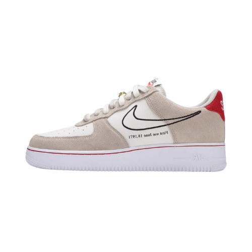 Nike Air Force 1 Low First Use Light Sail Red