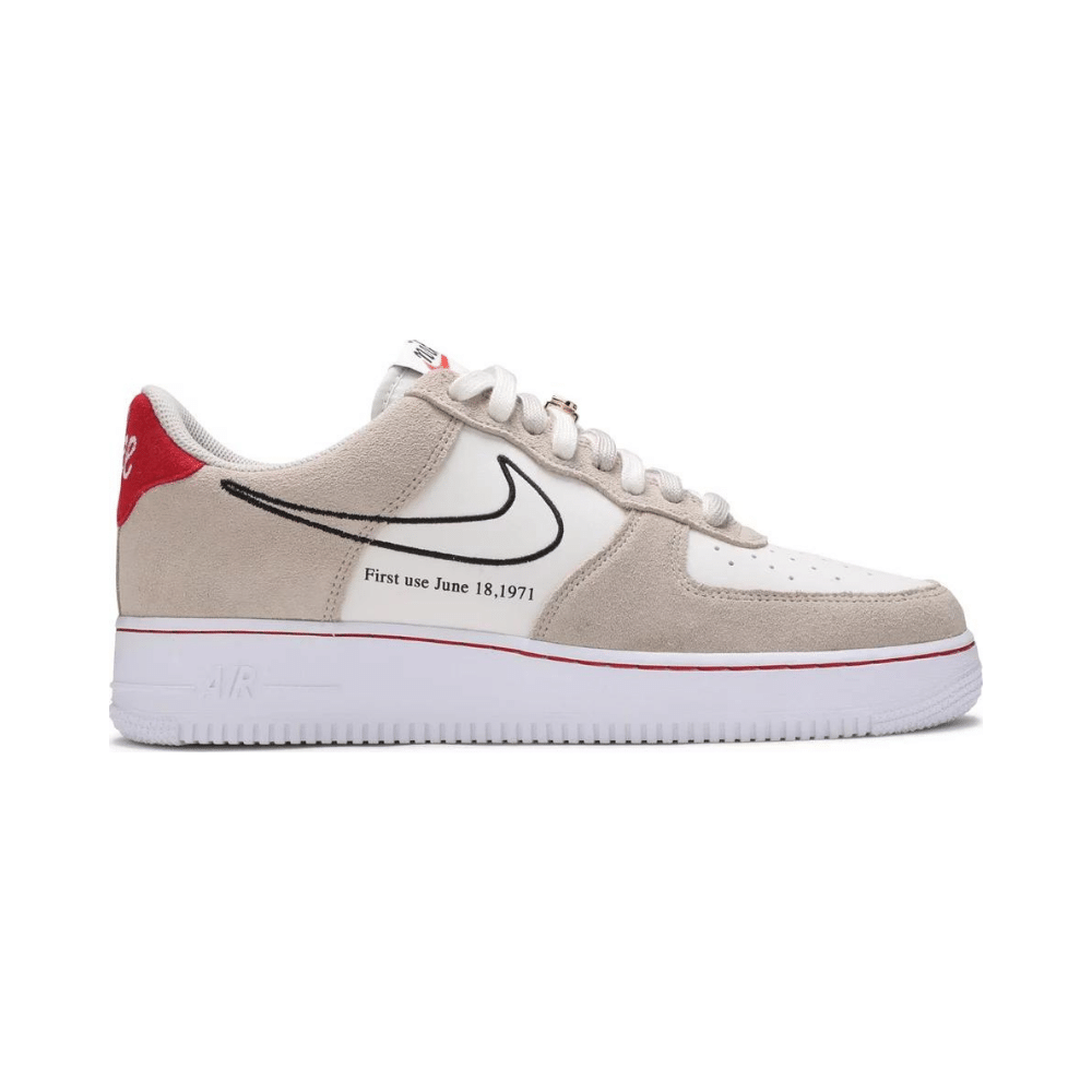 Nike Air Force 1 Low First Use Light Sail Red foto 1