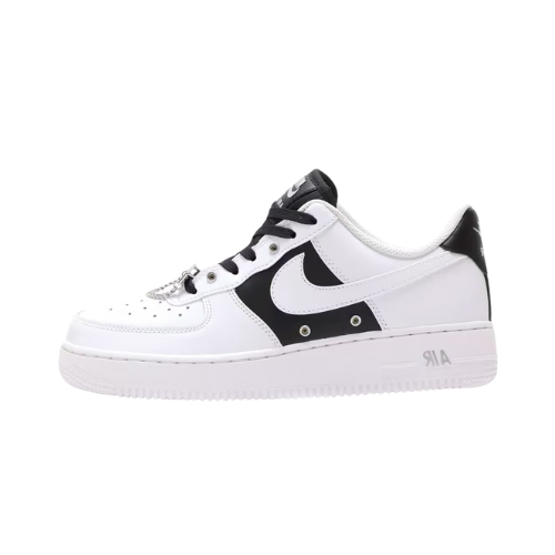Nike Air Force 1 Low PRM White Black Metallic Silver