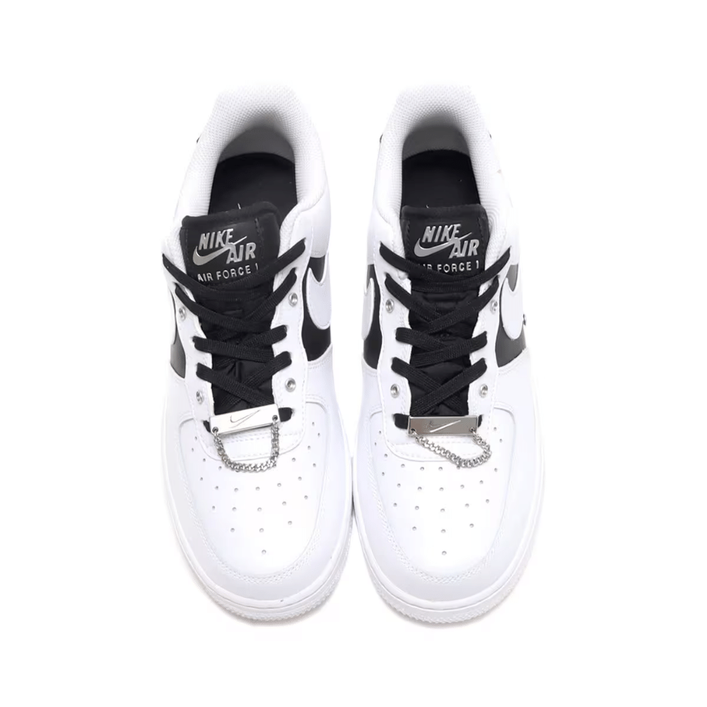Nike Air Force 1 Low PRM White Black Metallic Silver foto 2