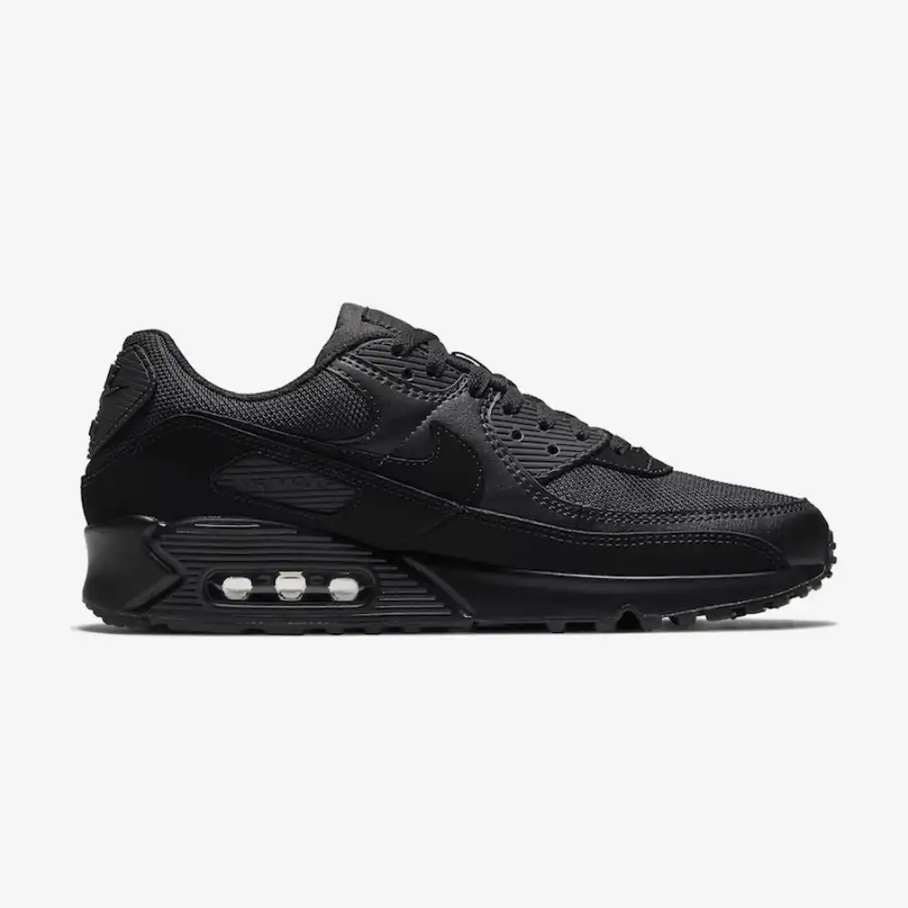 Black air max hot sale with clear bottom