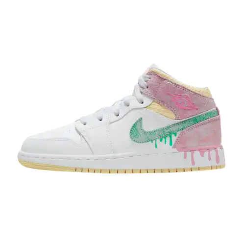Air Jordan 1 Mid GS Paint Drip