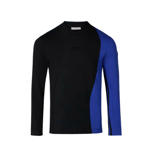 Moncler x adidas Camiseta Manga Longa Black Royal Blue - Droper