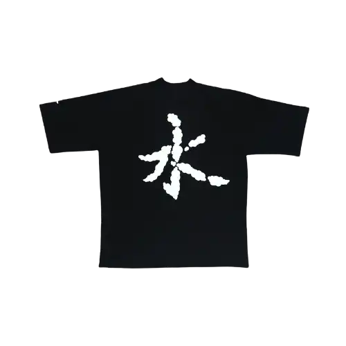 Camiseta Oversized Shui 3D Cloud Preto