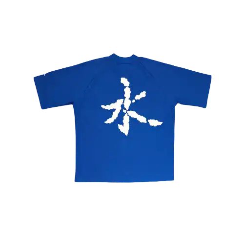 Camiseta Oversized Shui 3D Cloud Azul