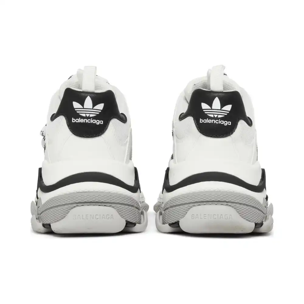 adidas x Balenciaga Triple S White Black - Droper