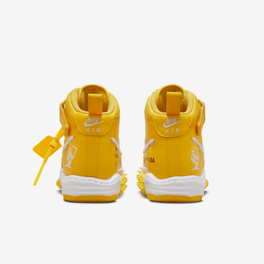 Off-White x Nike Air Force 1 Mid Varsity Maize - Droper
