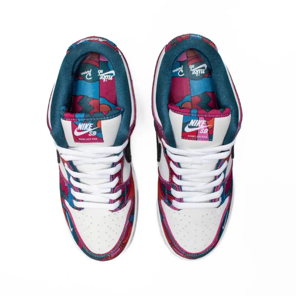 parra x nike sb dunk low pro qs abstract art