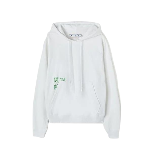 Moletom Off-White Green Arrow White