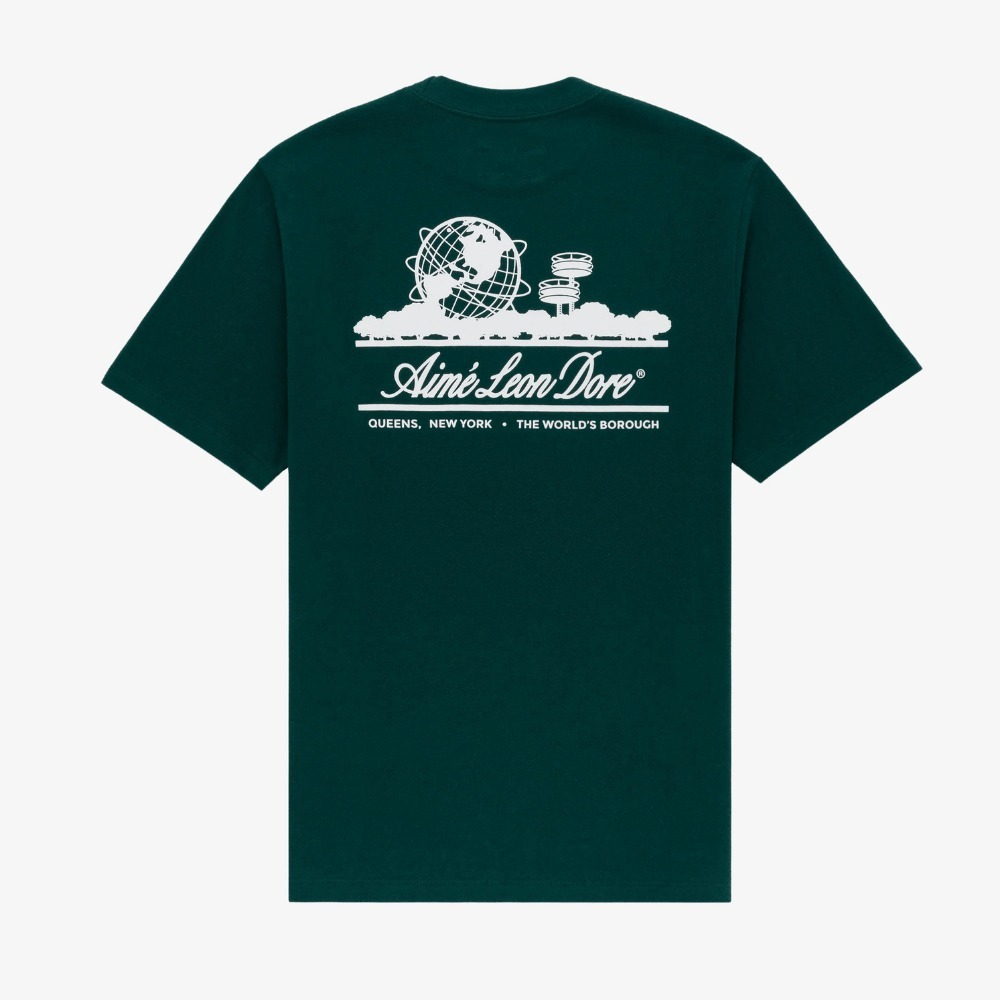 Camiseta Aimé Leon Dore Unisphere Green foto 1