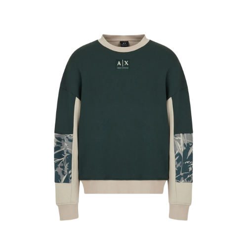 Crewneck Armani Exchange Fleece Dark Green