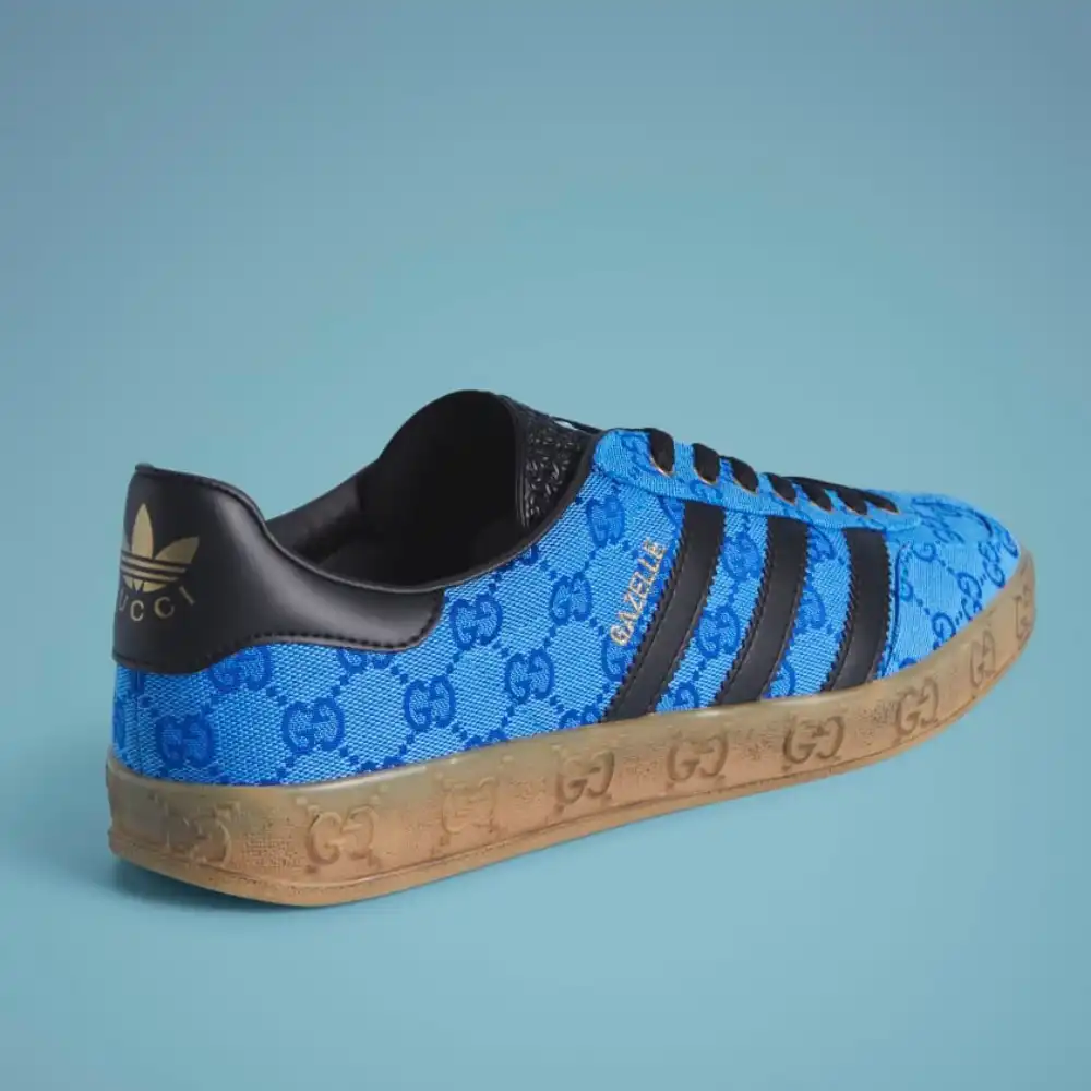 Gucci x adidas Gazelle Blue Core Black Masculino foto 3