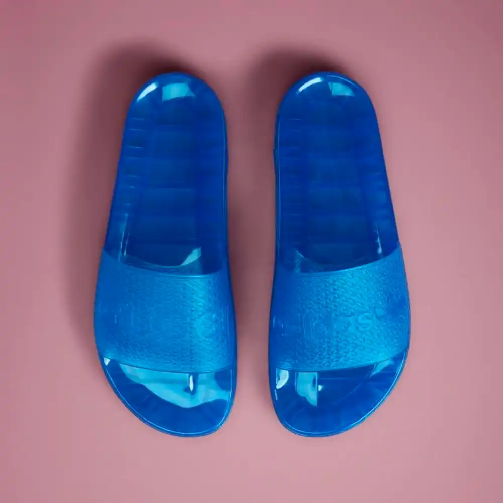 Gucci x adidas Chinelo Adilette Blue Masculino - Droper