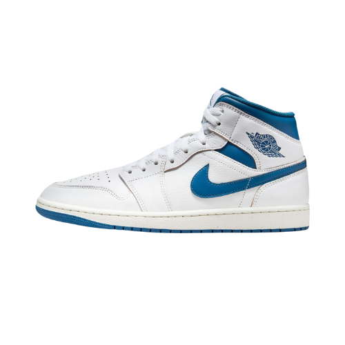 Air Jordan 1 Mid SE White Industrial Blue Sail