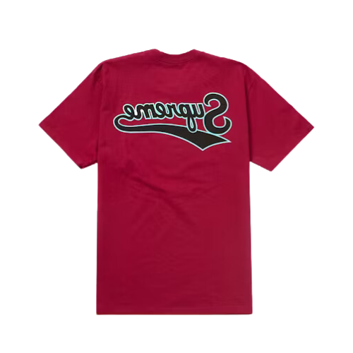 Camiseta Supreme Backwards Cardinal