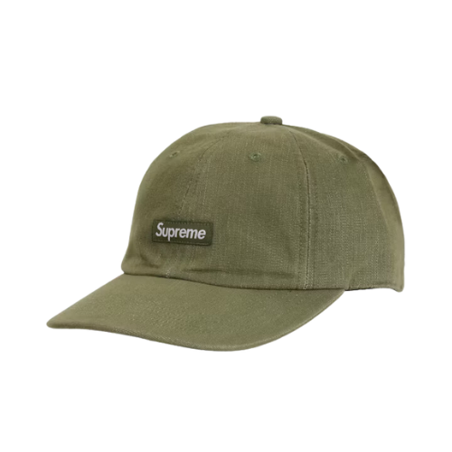 Boné Supreme Cordura Denim Small Box 6-Panel Olive