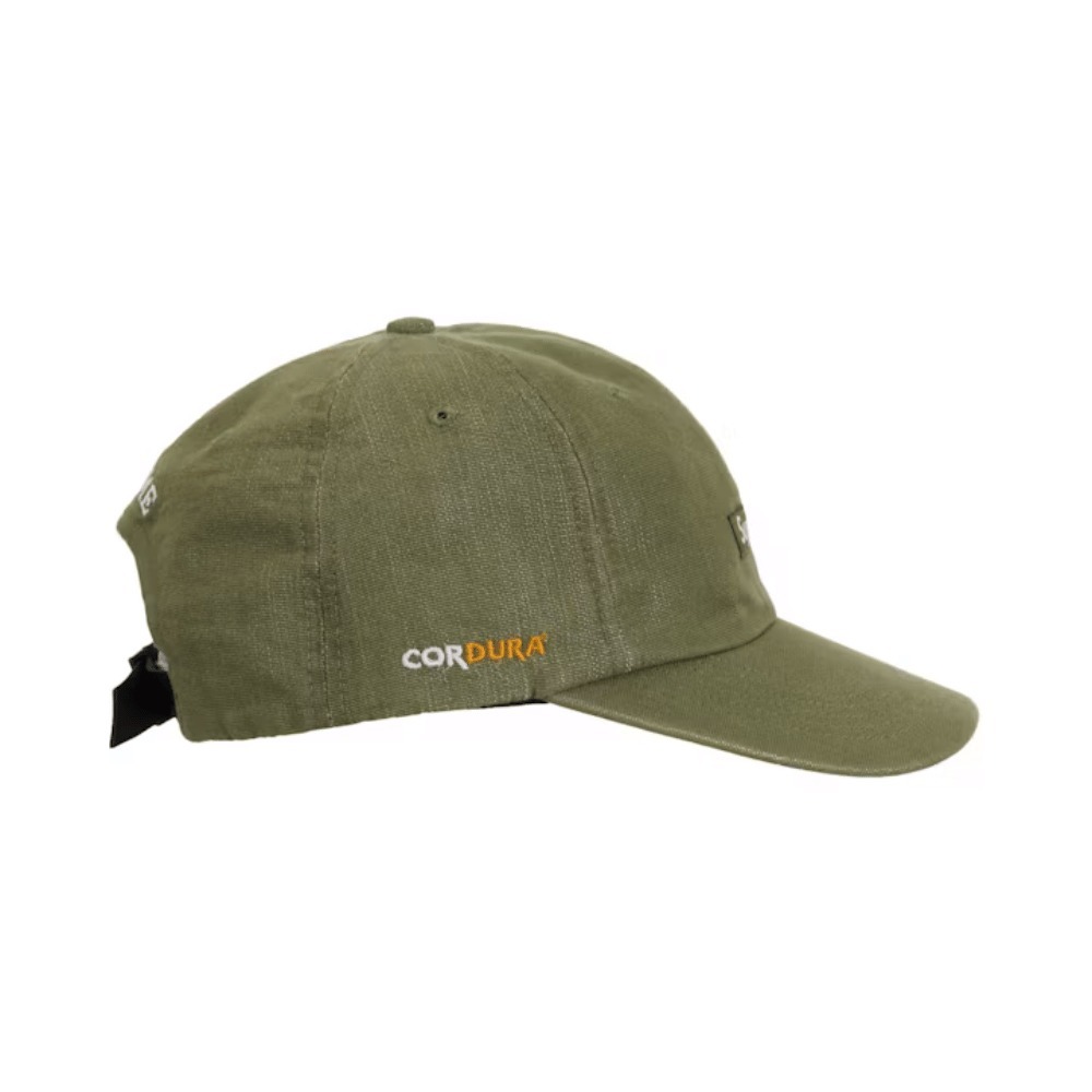 Boné Supreme Cordura Denim Small Box 6-Panel Olive foto 1