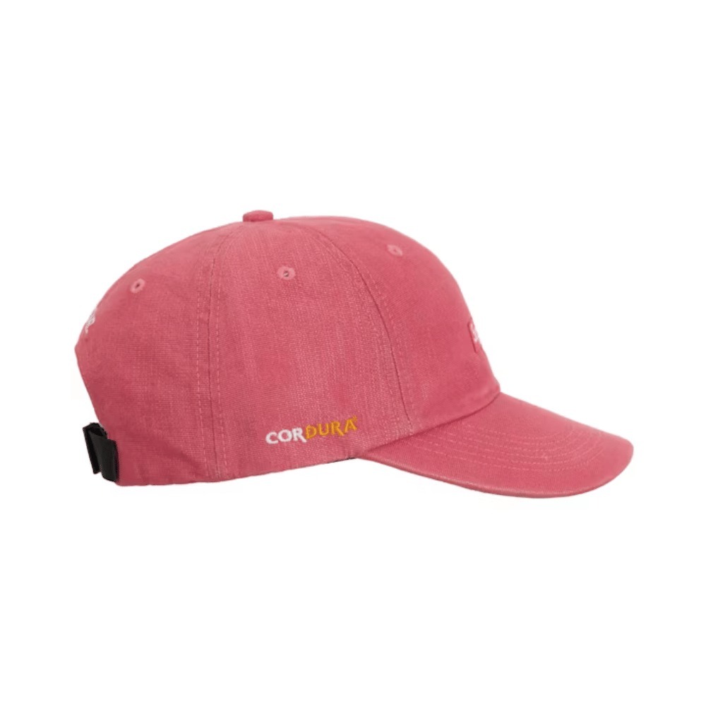 Boné Supreme Cordura Denim Small Box 6-Panel Pink foto 2