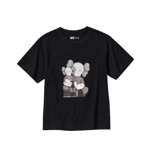 Uniqlo x KAWS Camiseta Kids UT Short Sleeve Graphic (US Sizing) Black