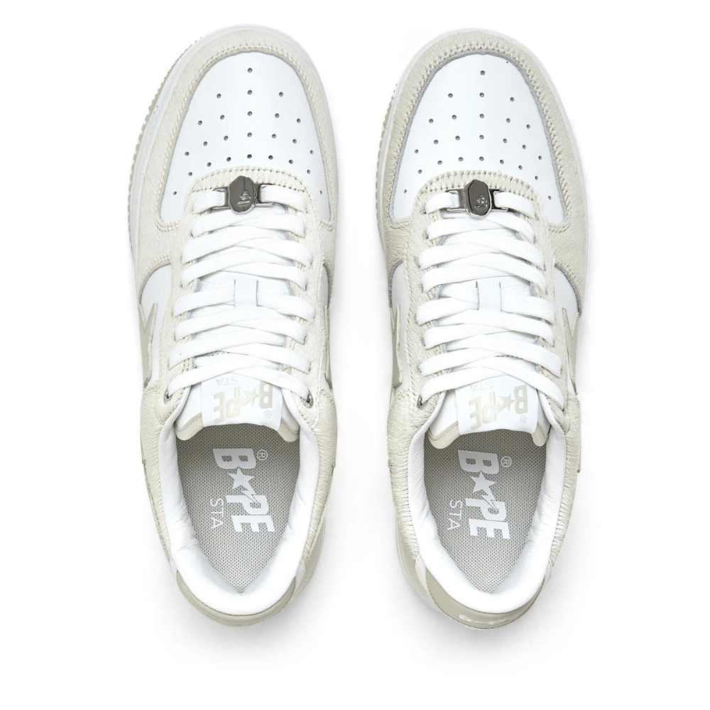 A Bathing Ape Bape Sta Beige Calf Hair foto 2
