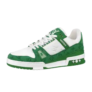 Louis Vuitton Trainer Low Monogram Denim Green