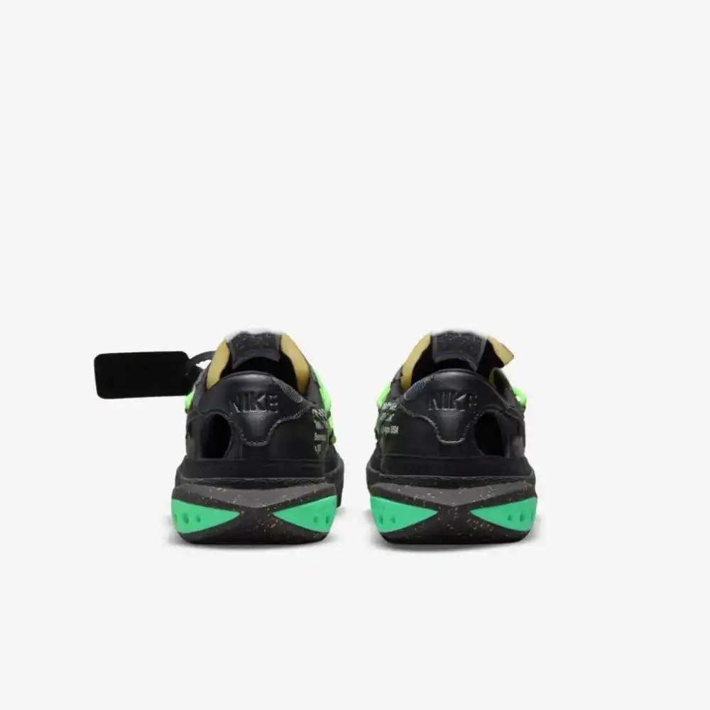 Off-White x Nike Blazer Low Black and Electro Green foto 3