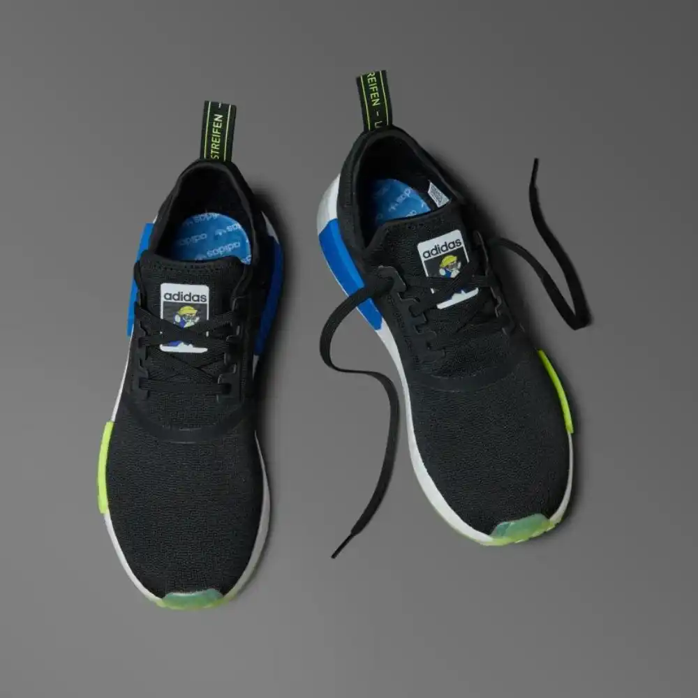 Indigo Herz x adidas NMD_R1 Core Black - Droper
