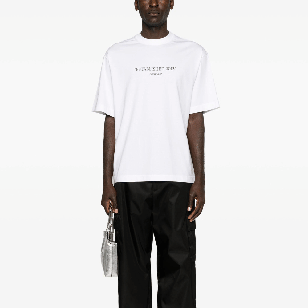 Camiseta Off-White 2013 Skate White Black - Droper