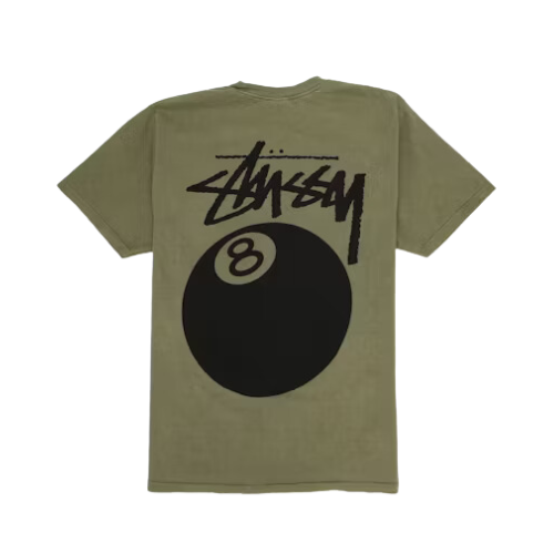 Camiseta Stussy 8 Ball Pigment Dyed Olive