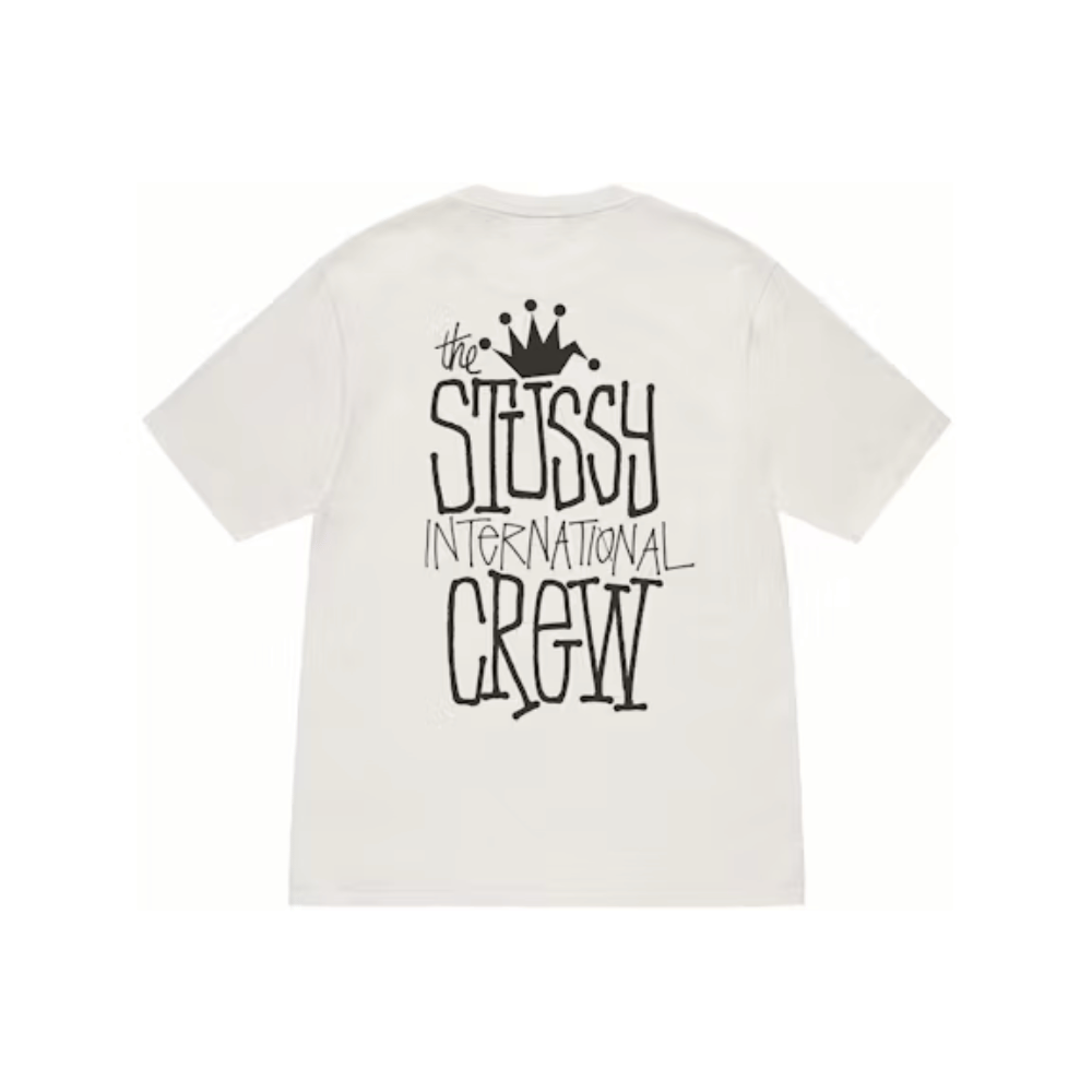 Camiseta Stussy Crown International Pigment Dyed Natural - Droper