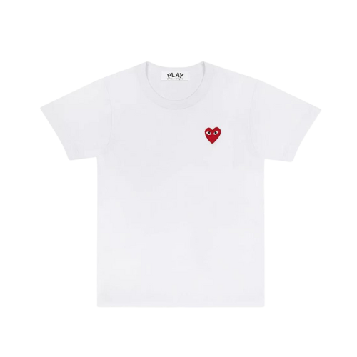 Camiseta Comme des Garçons PLAY Heart Logo White