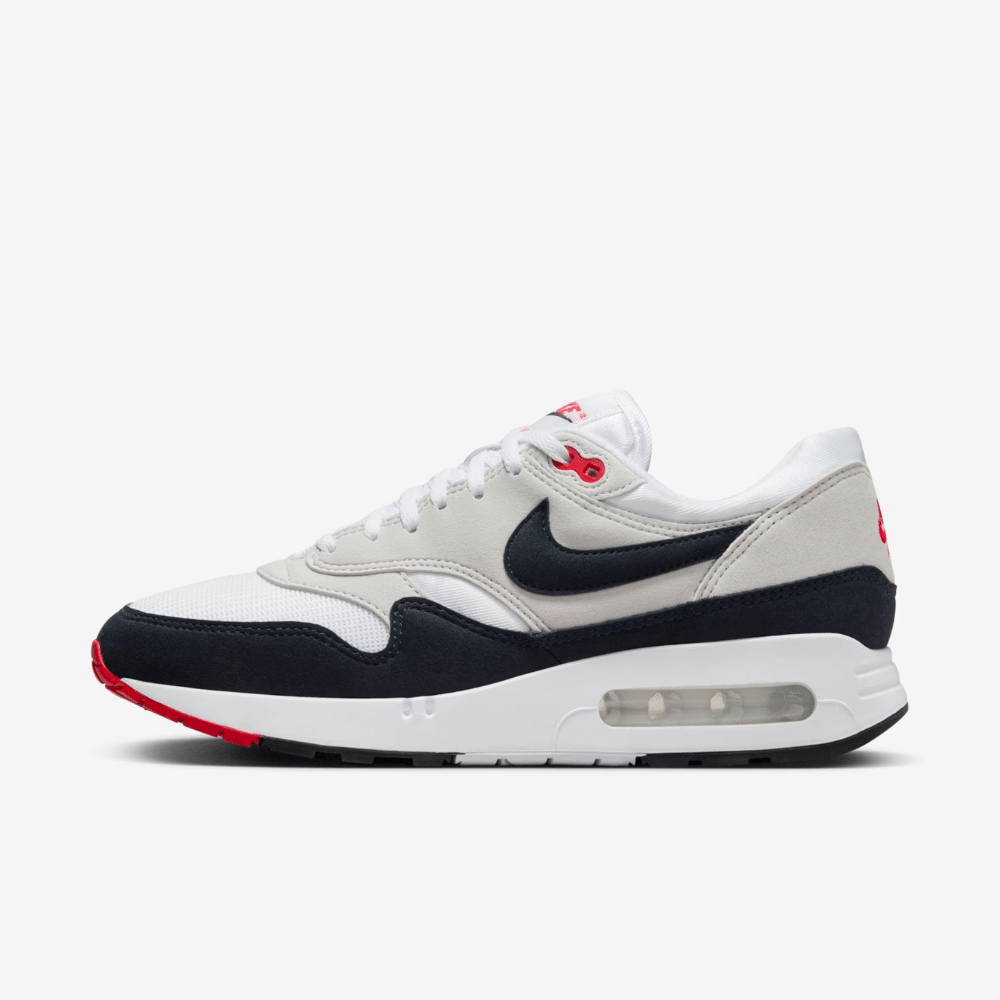 Air max 1 cheap red and grey