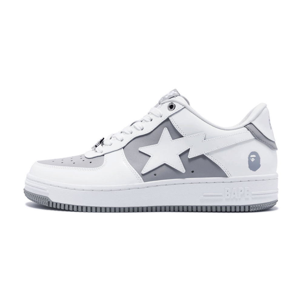 A Bathing Ape Bape Sta #6 M2 White Grey - Droper