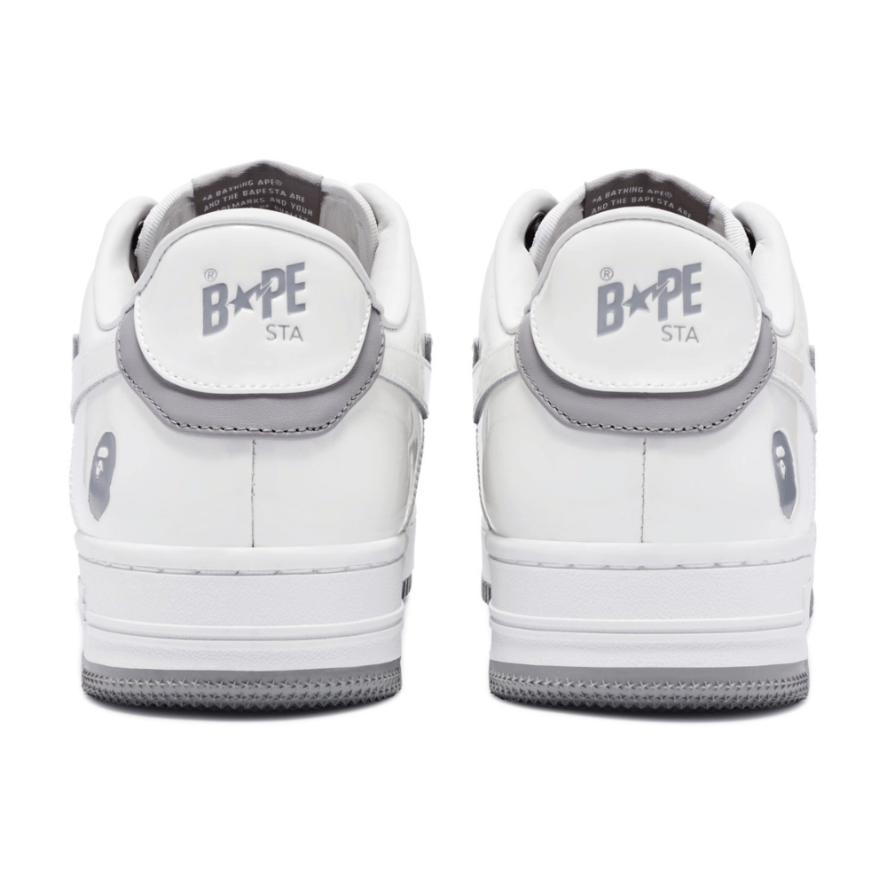 A Bathing Ape Bape Sta #6 M2 White Grey foto 2
