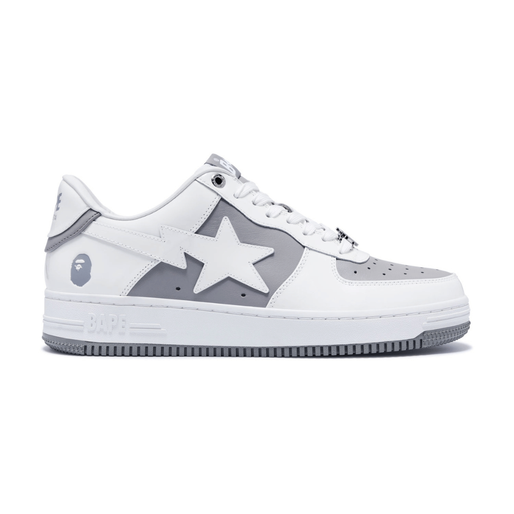 A Bathing Ape Bape Sta #6 M2 White Grey foto 3