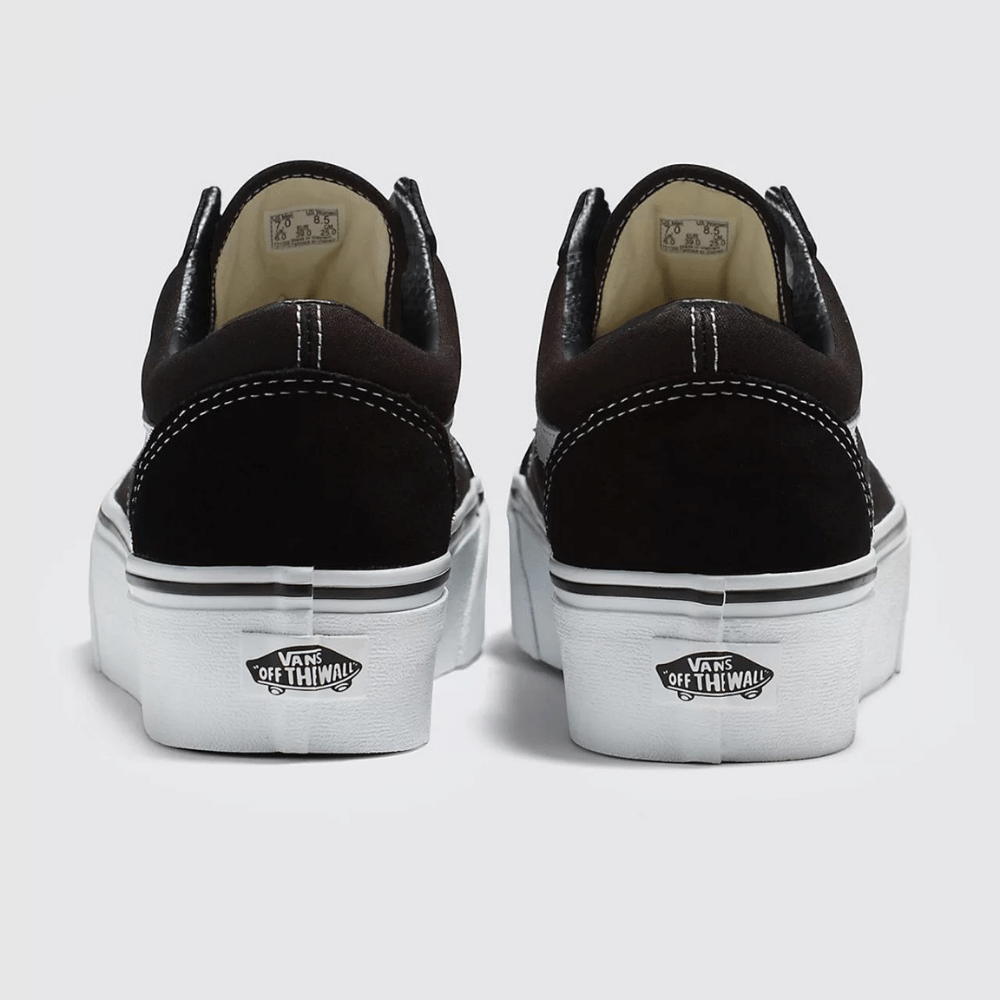 Vans Old Skool Platform Black White foto 2