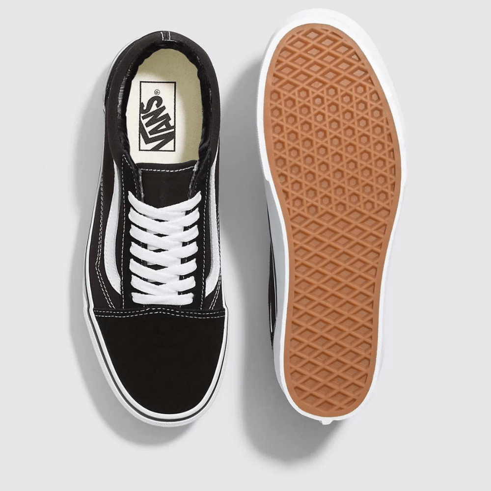 Vans Old Skool Platform Black White foto 3