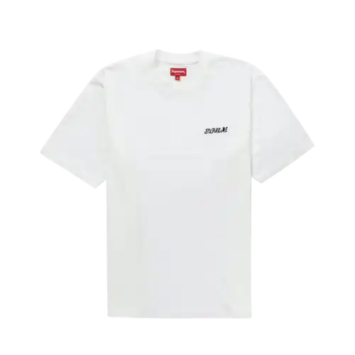 Camiseta Supreme Washed Script S/S White