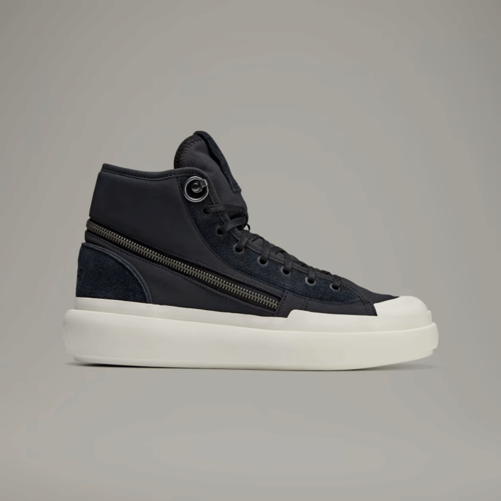 Y-3 x adidas Ajatu Court High Black Off White foto 1