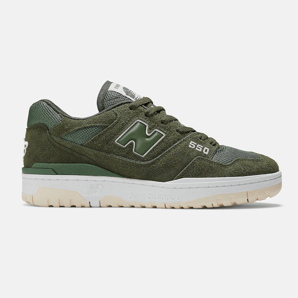 New Balance 550 Olive Suede foto 1