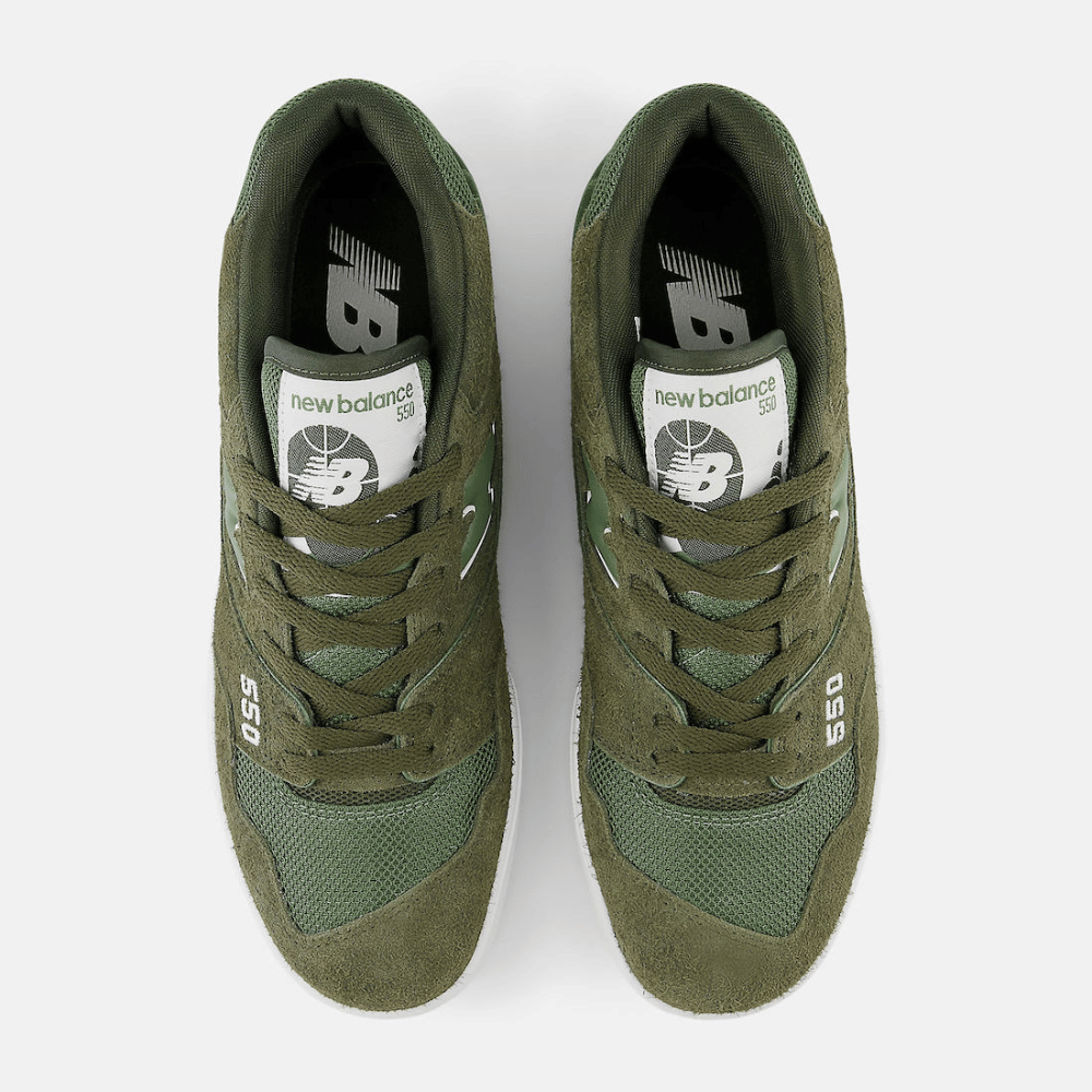 New Balance 550 Olive Suede - Droper