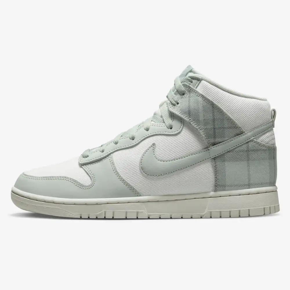 Nike Dunk High SE Mint Plaid - Droper