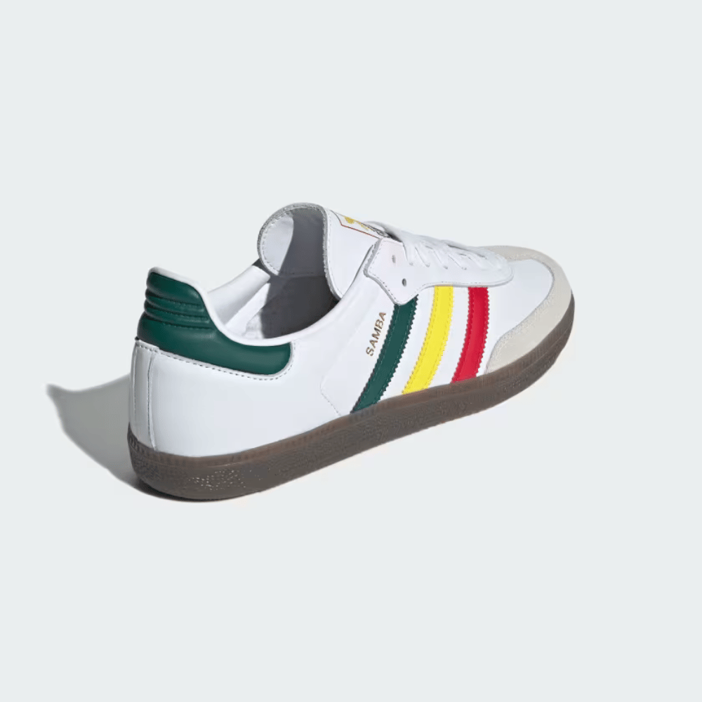 adidas Samba OG White Yellow Collegiate Green foto 3