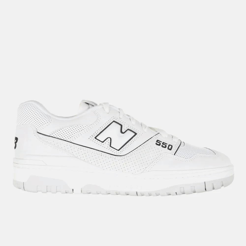New Balance 550 White Perforated Leather foto 1