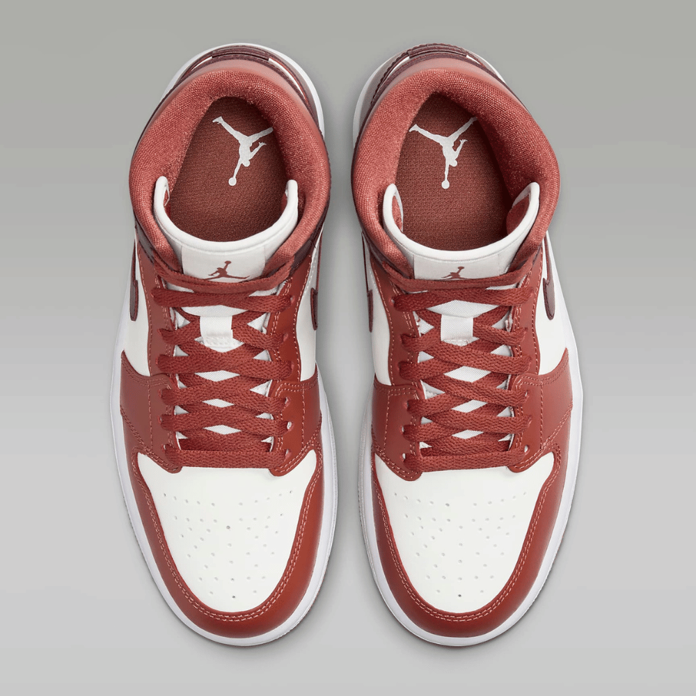 Air Jordan 1 Mid Dusty Peach Sail Night Maroon foto 2