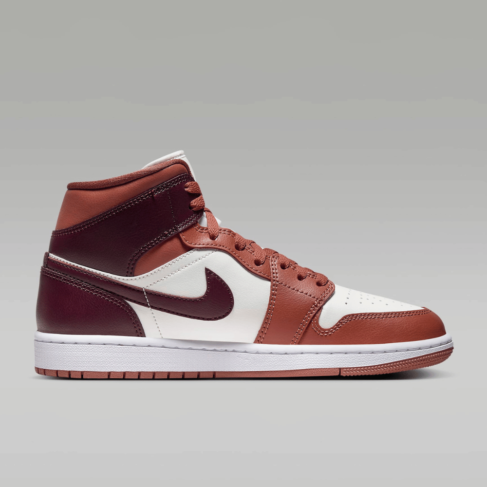 Air Jordan 1 Mid Dusty Peach Sail Night Maroon foto 3