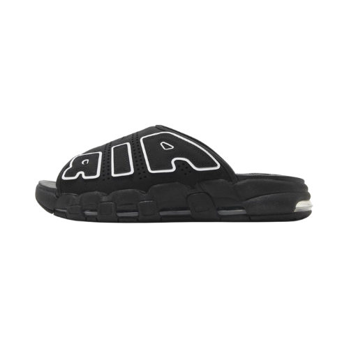 Nike Air More Uptempo Slide Black Black Sole